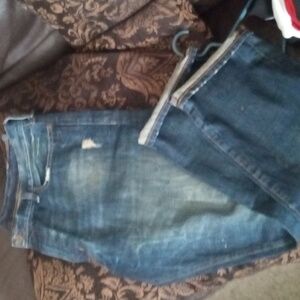 Ralph Lauren denim supply nice 38x30 jeans great distressed pair with Tanish clr